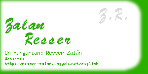 zalan resser business card